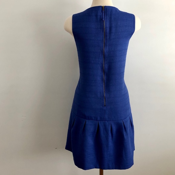 Like-New LOFT Blue Ruffle-Hem Sleeveless Dress - Picture 7 of 11
